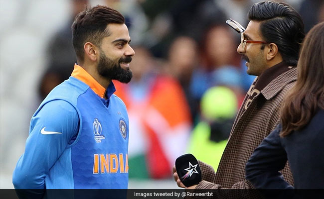 भारत की जीत के बाद खुद को नहीं रोक पाए रणवीर सिंह, मैदान में उतरकर कोहली को यूं दी बधाई - देखें Video