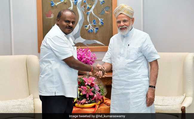 HD Kumaraswamy Meets PM Modi, Seeks Funds To Tackle Drought
