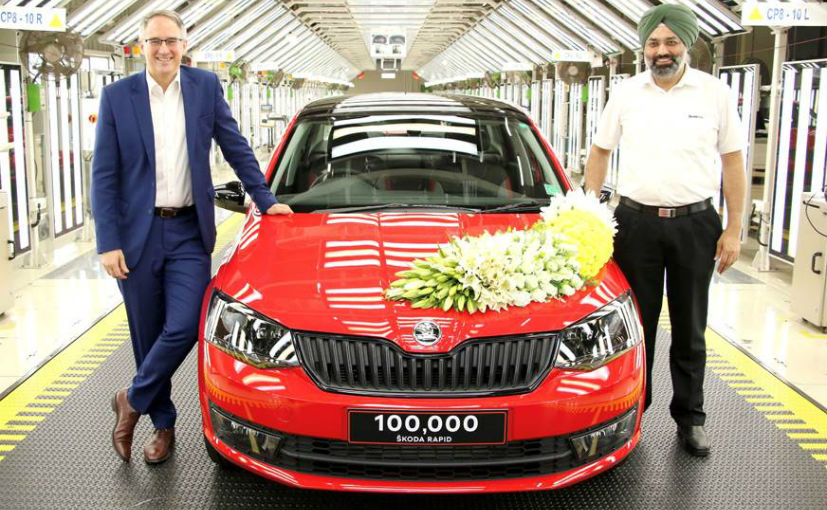 Skoda Rapid Hits 1 Lakh Production Milestone In India