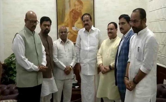 In Setback For Chandrababu Naidu, 4 Lawmakers Of His Party Join BJP