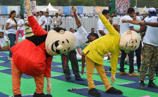 Yoga Day: Cartoon Characters Motu And Patlu Perform Yoga With PM Modi
