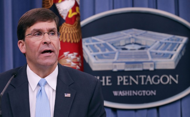 Mark Esper Takes Over At Pentagon As Tensions With Iran Flare
