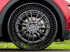 Michelin's Airless Wheel Which Does Not Puncture To Enter Production By 2024