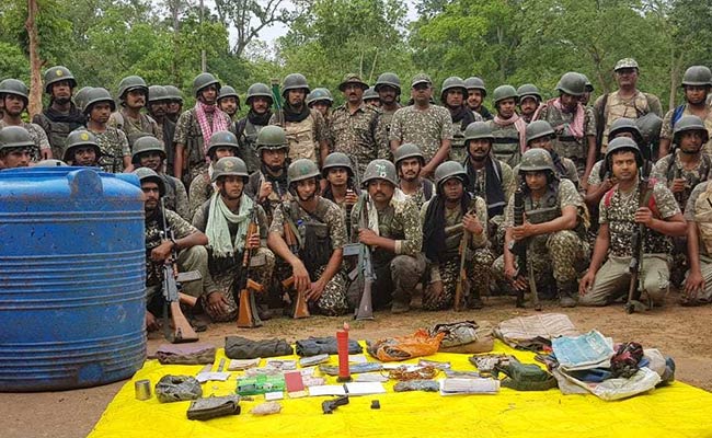 छत्तीसगढ़ में आईटीबीपी ने बरामद किया नक्सलियों का सामान