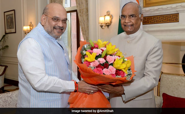 Home Minister Amit Shah Calls On President Ram Nath Kovind