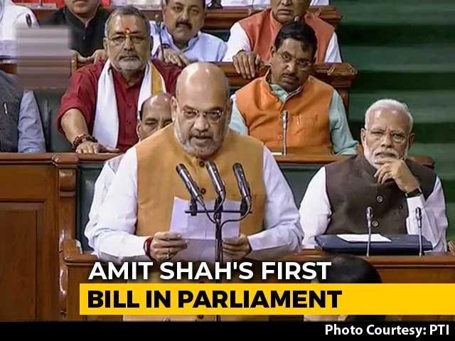 Amit Shah's First Bill In Parliament Today On Jammu And Kashmir Quotas