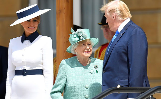 Trump Arrives In UK On 3-Day Visit, Given A Lavish Welcome By The Queen