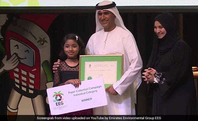 Indian-Origin Student, 8, In Dubai Collects 15,000 Kg Paper Waste: Report
