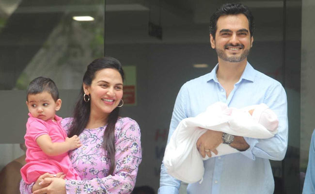 Esha Deol And Bharat Takhtani Take Baby Miraya Home. See Pics