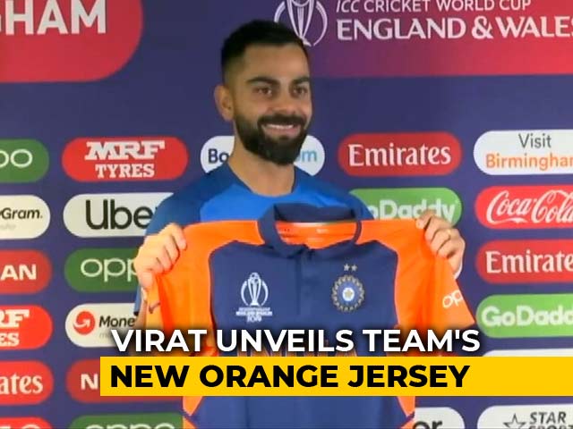 Virat Kohli Unveils Indian Team's New Orange Jersey