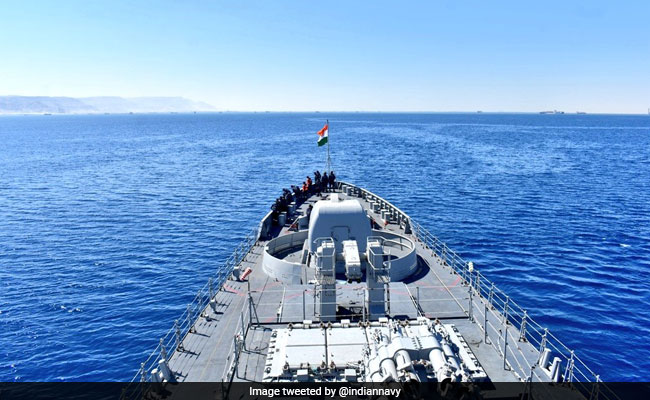 Indian Naval Ship Tarkash Reaches Egypt For Overseas Deployment Programme