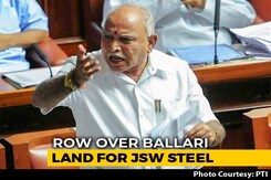 Row Over Karnataka Land Deal With Steel Firm, BJP Threatens Agitation Row Over Karnataka Land Deal With Steel Firm, BJP Threatens Agitation