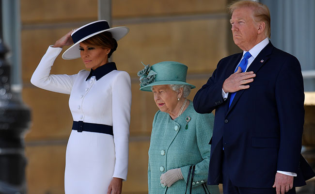 "Great, Great Woman": Trump Praises Queen Elizabeth During UK Visit