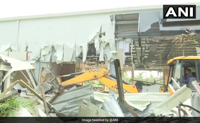 "Illegal" Rs 8-Crore Hall Built By Chandrababu Naidu Demolished Overnight