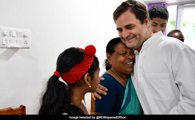 In Wayanad, Rahul Gandhi Hugs Nurse Who Was Present When He Was Born
