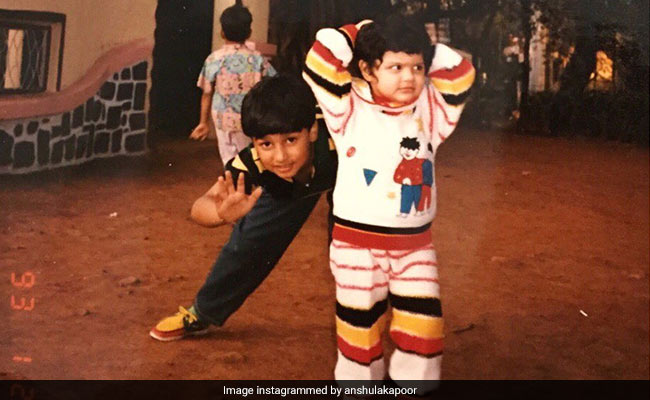 Little Arjun And Anshula Kapoor In A Pic From A Very Long Time Ago