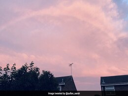 Beautiful Pink Rainbows Light Up Sky Over England Beautiful Pink Rainbows Light Up Sky Over England