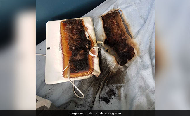 Boy's Lucky Escape As Tablet, Left To Charge Overnight, Burns Mattress