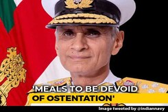 "Stop Fawning, Needless Ceremony": New Navy Chief's Mantra For His Force "Stop Fawning, Needless Ceremony": New Navy Chief's Mantra For His Force
