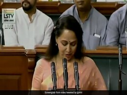 "<i>Radhe-Radhe</i>", Says Hema Malini After Taking Oath In Parliament "<i>Radhe-Radhe</i>", Says Hema Malini After Taking Oath In Parliament