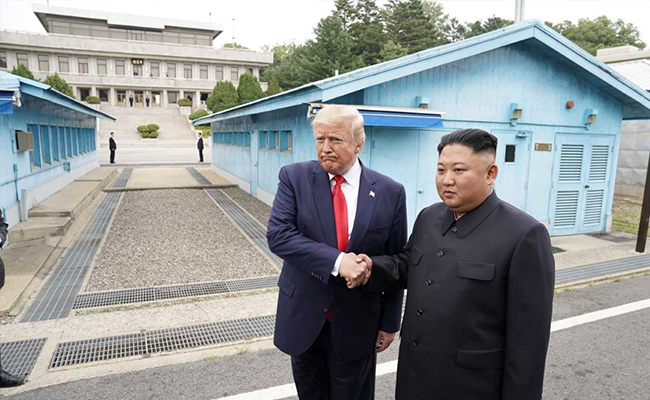 Trump Meets Kim Jong Un In North Korea After Crossing Demilitarised Zone