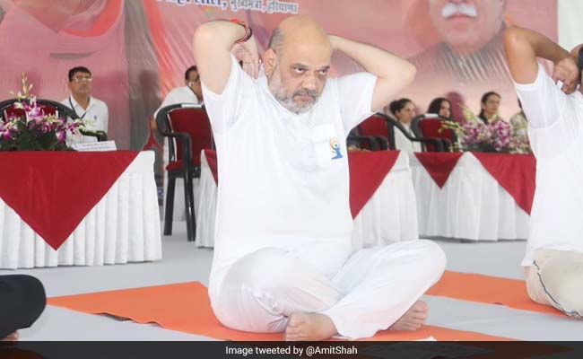 Amit Shah Credits PM Modi For Taking Yoga To The World