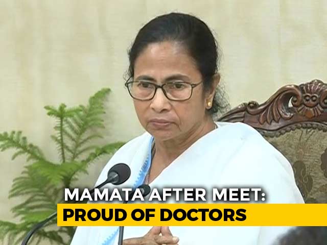"Proud Of Our Doctors," Mamata Banerjee Says After Meeting