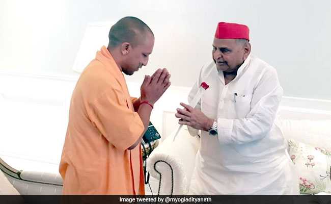 Yogi Adityanath Meets Mulayam Singh, Enquires About His Health