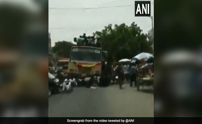 On Video, College Students Celebrating 'Bus Day' Fall Off Roof In Chennai