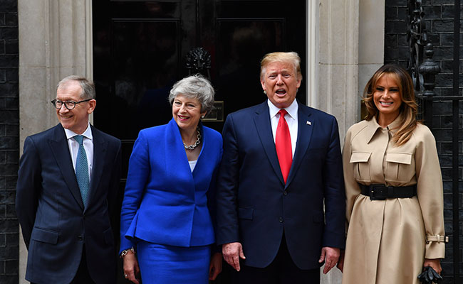 Donald Trump Asks Theresa May To "Stick Around" For Trade Deal