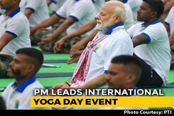 PM Modi Performs <i>Asanas</i> At Mega Yoga Day Event In Ranchi PM Modi Performs <i>Asanas</i> At Mega Yoga Day Event In Ranchi