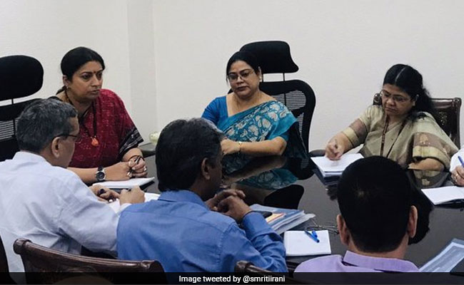Smriti Irani Takes Charge Of Women And Child Development Ministry