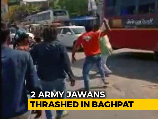2 Army Jawans Brutally Thrashed In UP's Baghpat On Video