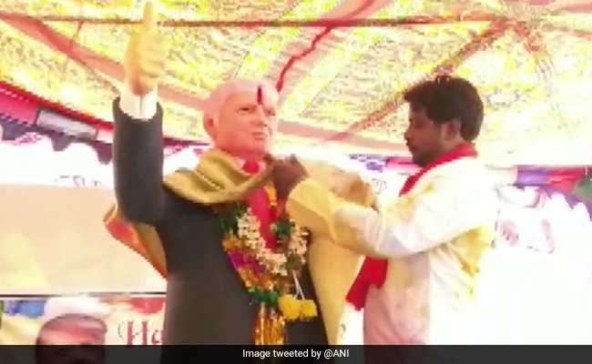 Six-Foot Statue, Garlands: Telangana Man's Tribute To Trump On Birthday