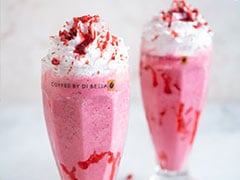 Red Velvet Milkshake With A Hint Of Coffee