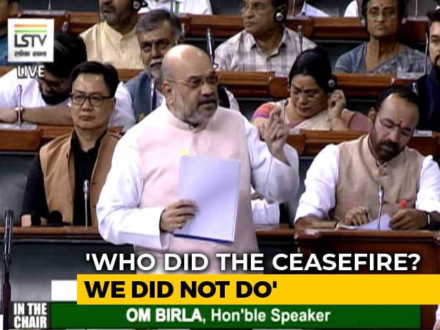 "One-Third Of J&K Not With Us": Amit Shah Blames Nehru, Congress Protests