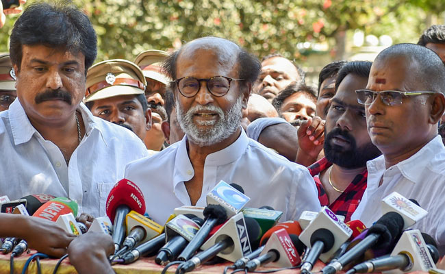 Rain Water Harvesting To Be Done On War Footing Mode: Rajinikanth