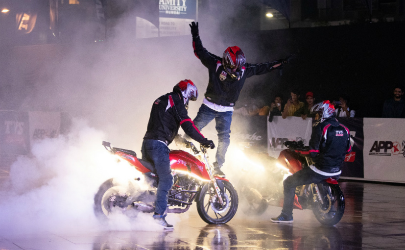 TVS Enters Asia Book Of Records For Longest Stunt Show