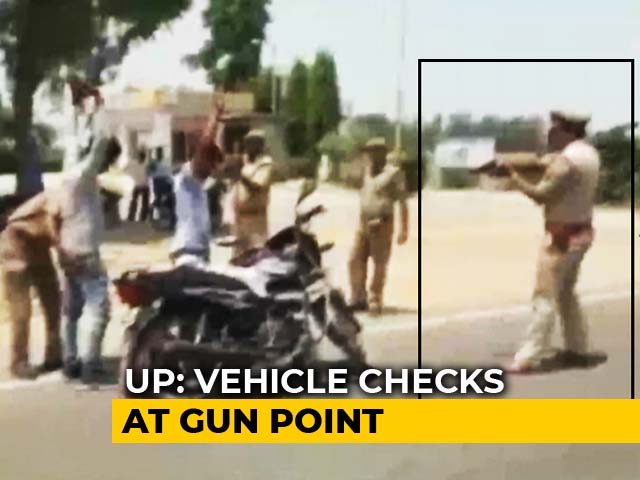 On Video, UP Cops Check Locals At Gunpoint, Call It "Tactical Technique"