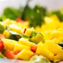Mango Litchi Salad