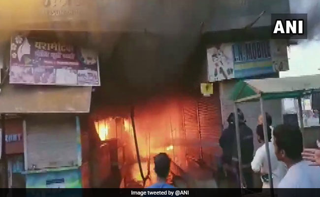 Fire Breaks Out At Market In Maharashtra's Palghar, Shops Burnt