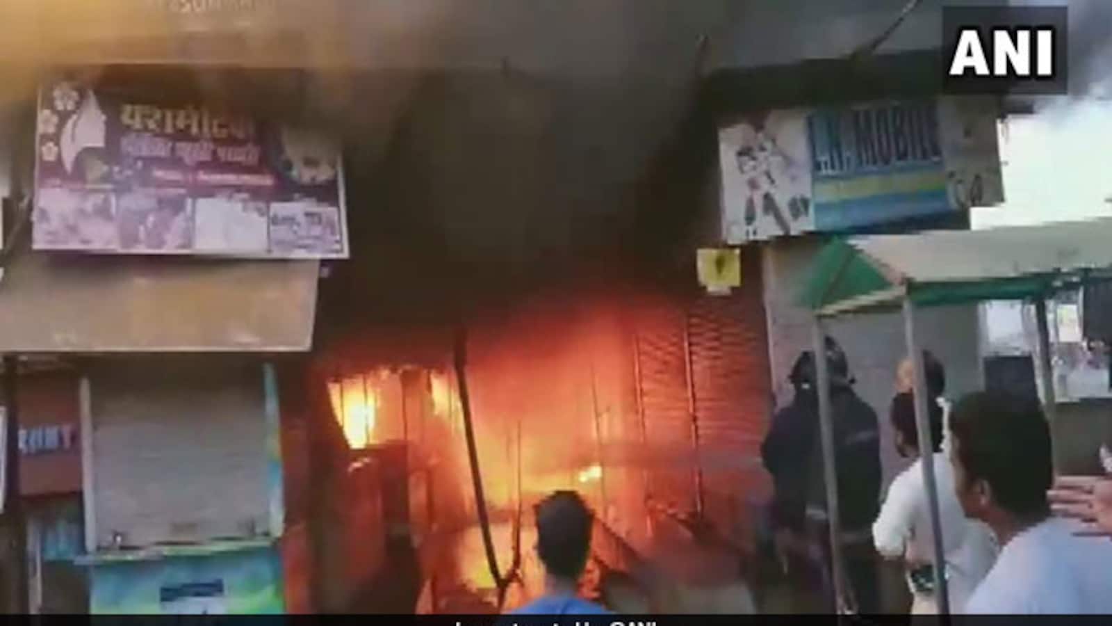 Fire Breaks Out At Market In Maharashtra's Palghar, Shops Burnt