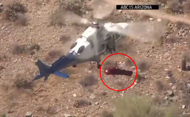 Video: Chopper Rescue Of 74-Year-Old Woman Turns Scary As Stretcher Spins