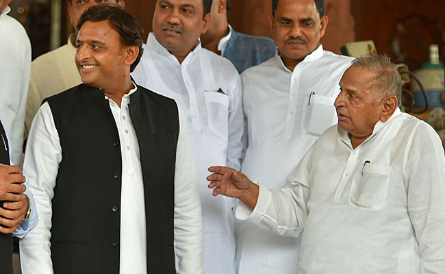 "Akhilesh Yadav Betrayed Father Mulayam For Power," Says BJP