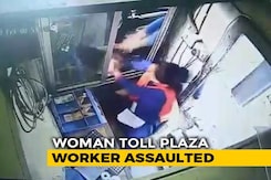 On CCTV, Woman Toll Booth Attendant Punched By Man In Gurgaon On CCTV, Woman Toll Booth Attendant Punched By Man In Gurgaon