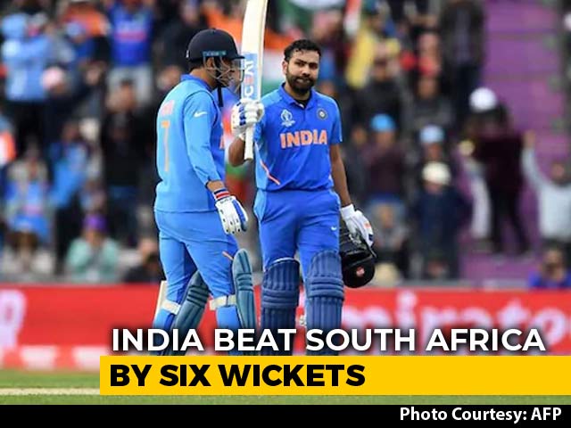 India Begin Campaign With 6-Wicket Win Over South Africa