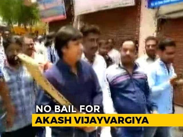 No Bail For Son Of BJP's Kailash Vijayvargiya For Thrashing Official With Cricket Bat