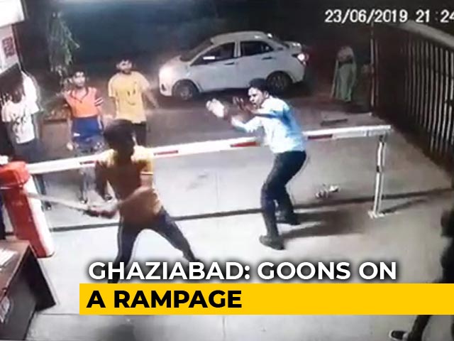 On Camera, High-Rise Guards In Ghaziabad Thrashed After Car Denied Entry
