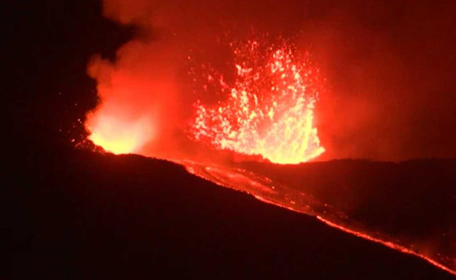Italy's Mount Etna, Europe's Highest Volcano, Spews Ash And Fire