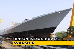 1 Dead In Fire At Under-Construction Navy Warship In Mumbai 1 Dead In Fire At Under-Construction Navy Warship In Mumbai